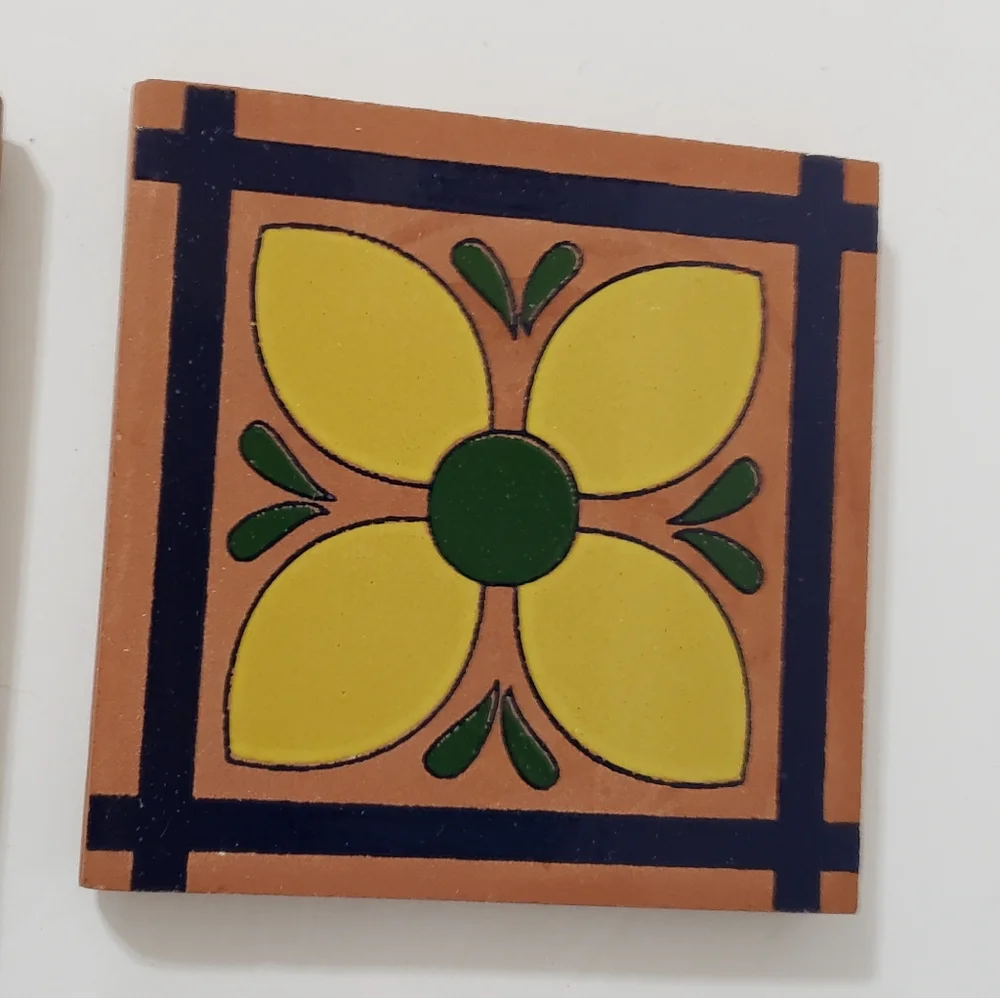 Tile Coaster Set of 6 Sunflowers